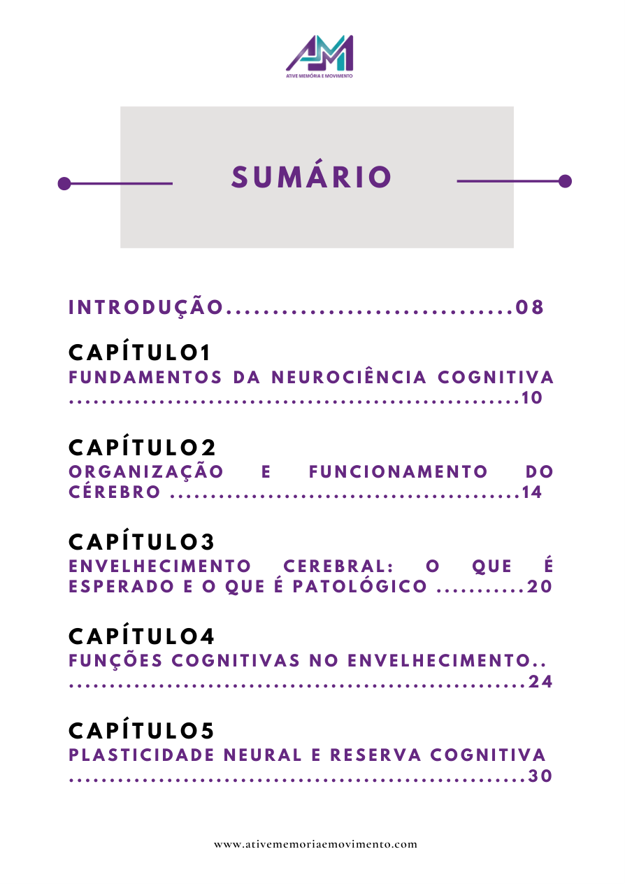 Página real do e-book: Sumário · capítulos 1 a 5